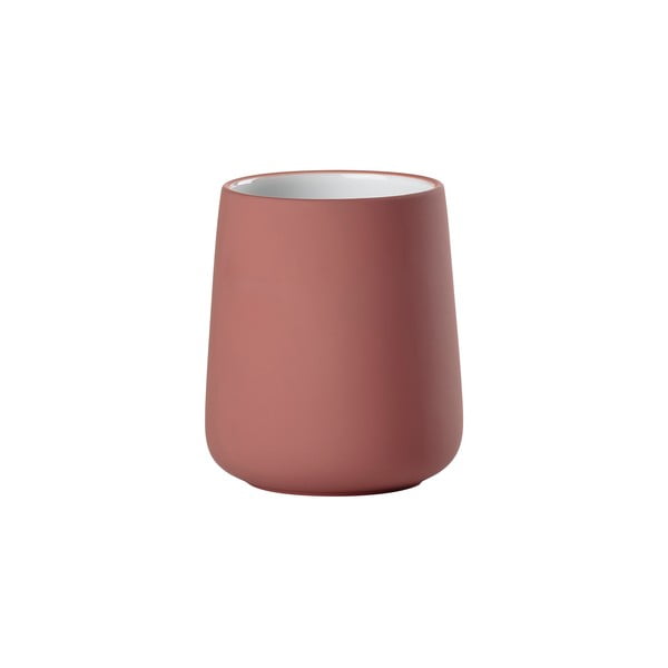 Svijetlo crvena čaša za četkice za zube od kamenine Nova – Zone