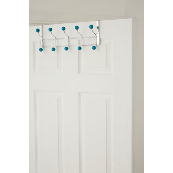 Mentol zelena/u srebrnoj boji metalna vješalica za vrata 41 cm – Premier Housewares-image-4