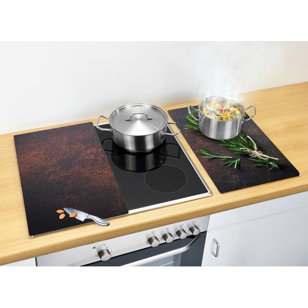 Poklopci za štednjake od kaljenog stakla u setu od 2 kom 52x30 cm Rosemary - Allstar-image-1