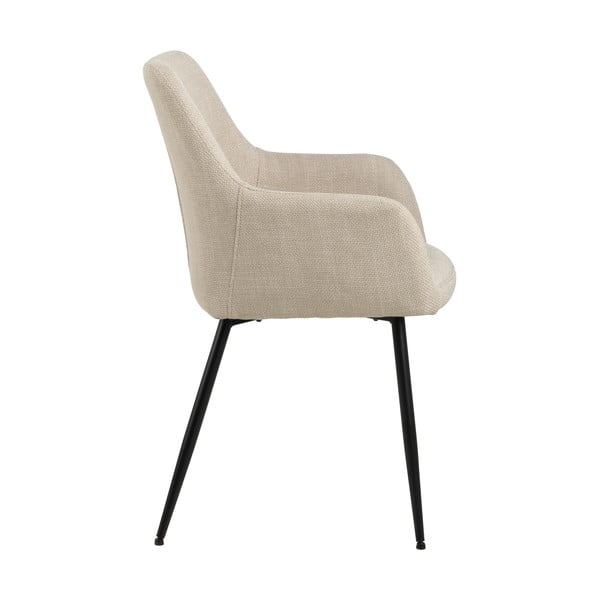 Bež podstavljene blagovaonske stolice u setu s naslonima za ruke 2 kom Lizzy – Actona-image-3