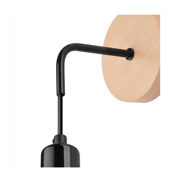 Crna/u prirodnoj boji zidna lampa Orazio – LAMKUR-image-3