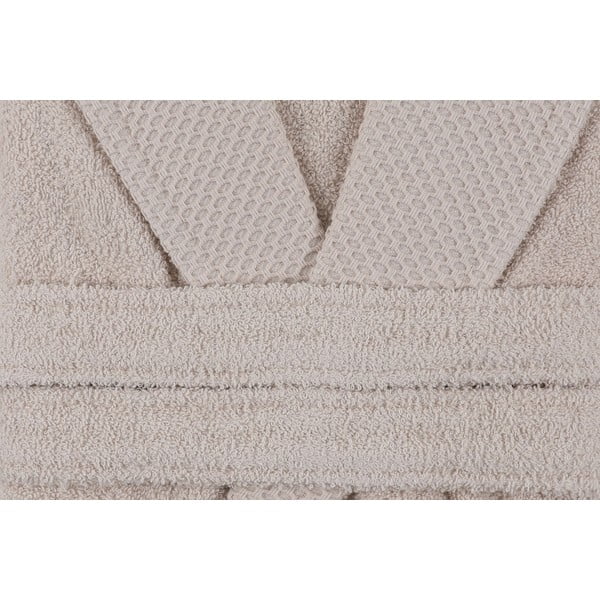 Bež pamučni kućni ogrtač L Cappa – Foutastic-image-3