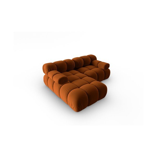Narančasta baršunasta sofa 191 cm Bellis – Micadoni Home-image-3