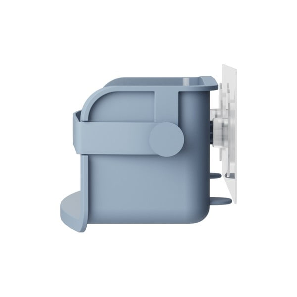 Plava kupaonska polica od reciklirane plastike s postavljanjem bez bušenja Flex – Umbra-image-4