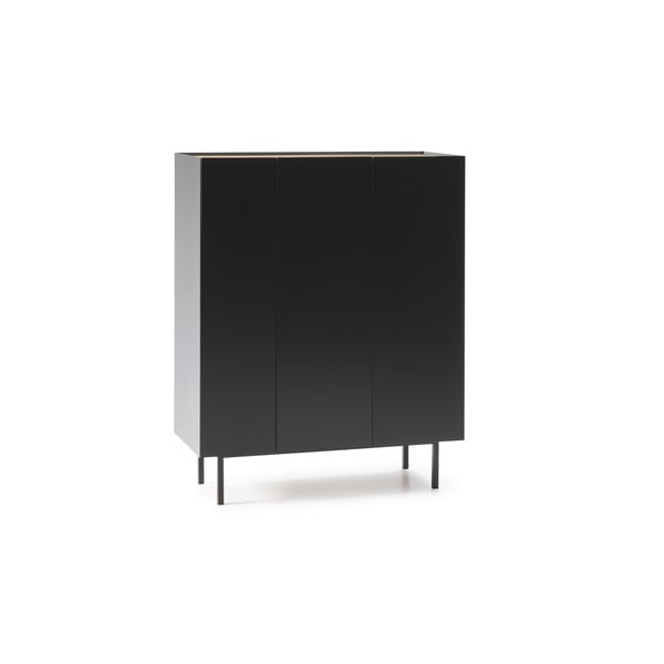 Crna visoka komoda u dekoru hrasta 95x120 cm Arista – Teulat-image-2