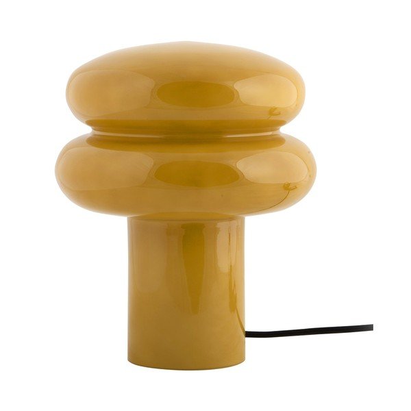 Oker žuta staklena stolna lampa (visina 24 cm) Incesante – Leitmotiv