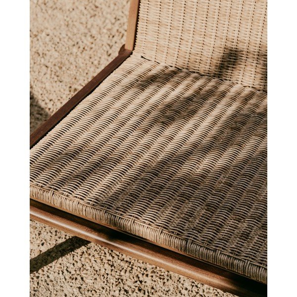 Vrtna fotelja od masivnog drveta u prirodnoj boji Itani – Kave Home-image-3