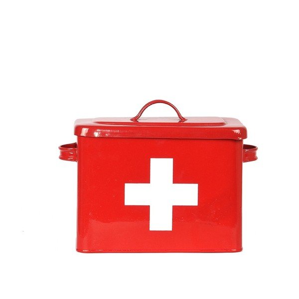 Crvena limena kutija LABEL51 Firt Aid-image-2