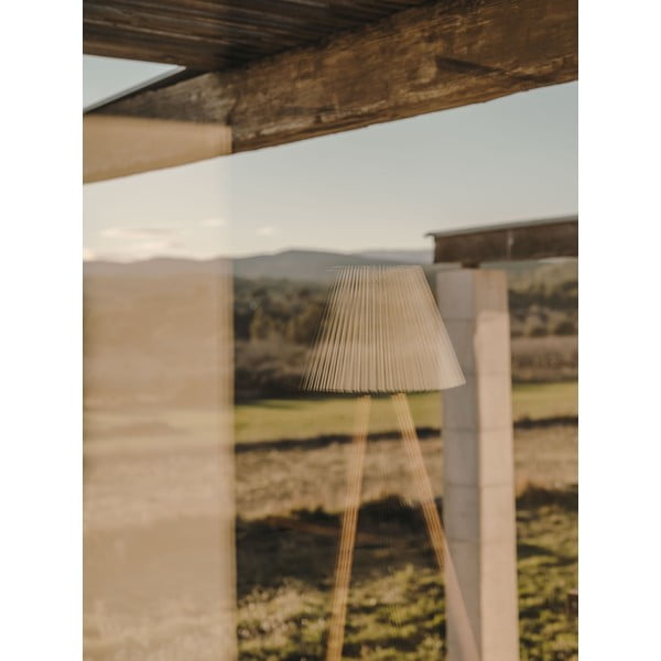 Stojeća svjetiljka u prirodnoj boji s tekstilnim sjenilom (visina 149 cm) Benicarlo – Kave Home-image-2