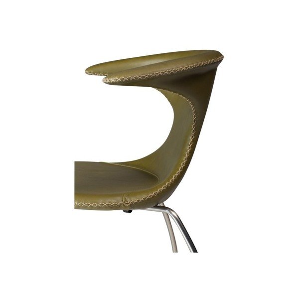 Zelena kožna stolica DAN-FORM Denmark Flair-image-4