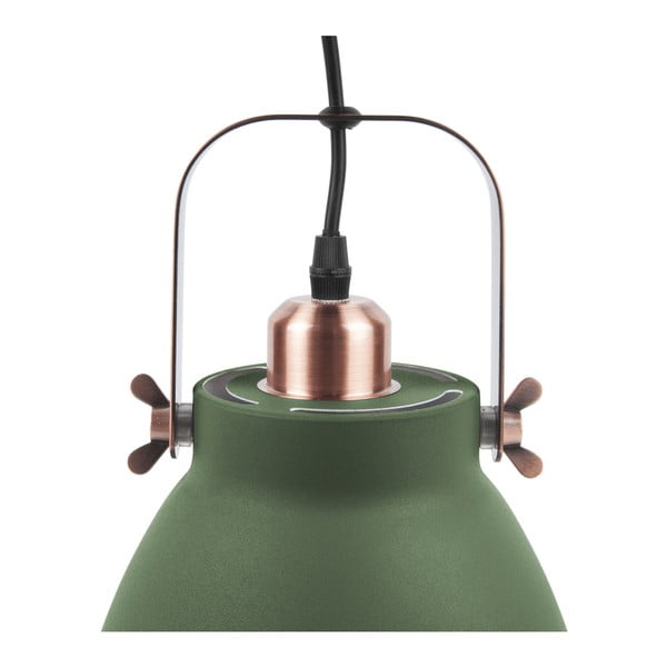 Zelena viseća lampa detaljima u boji bakra Leitmotiv Mingle, ⌀ 21 cm-image-2