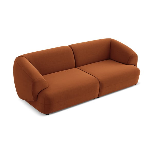 Narančasta baršunasti sofa 232 cm Moana – Makamii-image-2