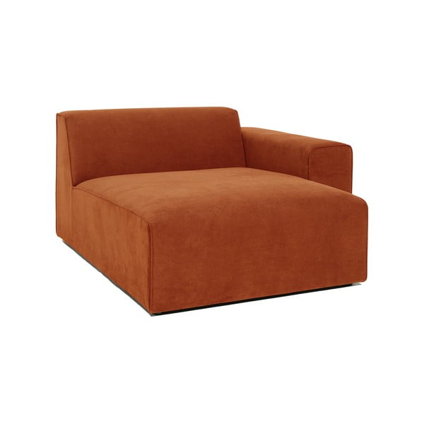 Narančasti baršunasti element za kauč Scandic Sting, desni kut-image-2