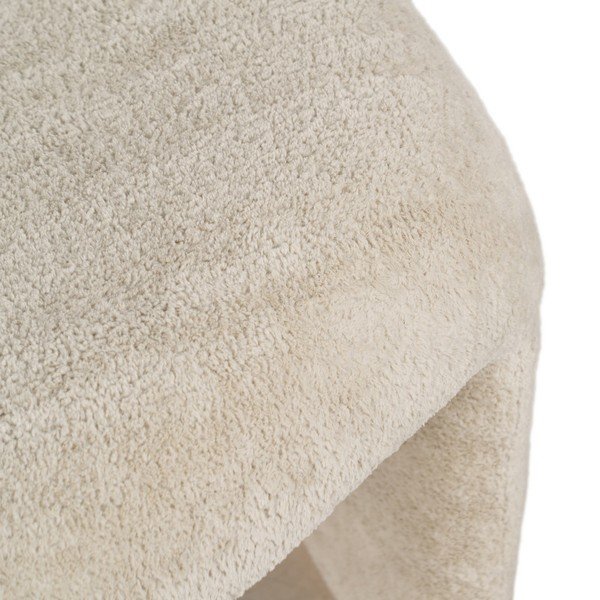Bež fotelja od bouclé tkanine – Ixia-image-4