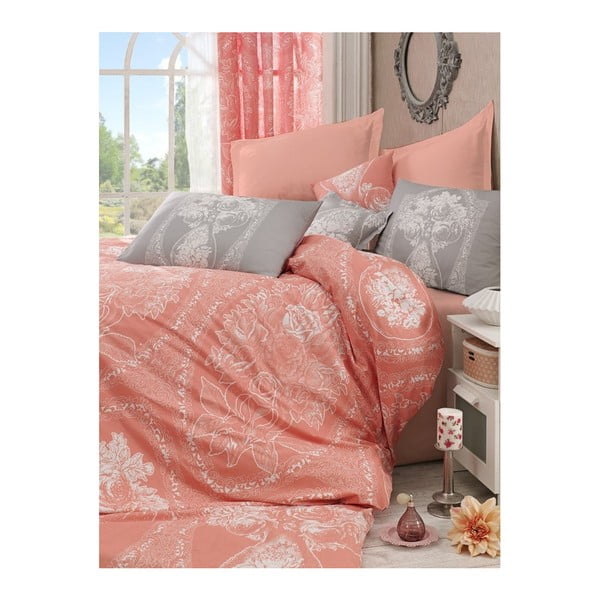 Posteljina za bračne krevete s plahtama Madame Lily, 200 x 220 cm