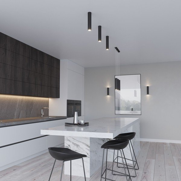 Crna metalna viseća svjetiljka Castro – Sollux-image-4