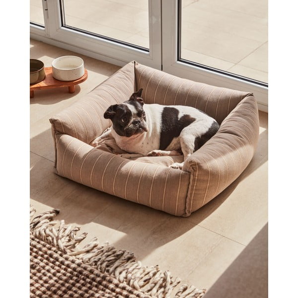 Smeđi krevet za pse 60x60 cm Toby - Kave Home-image-2