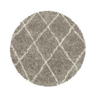 Svjetlo smeđi okrugli tepih ø 160 cm Alvor – Ayyildiz Carpets