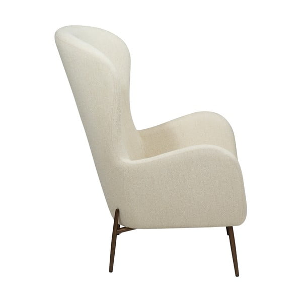 Krem fotelja od bouclé tkanine Glam – DAN-FORM Denmark-image-3
