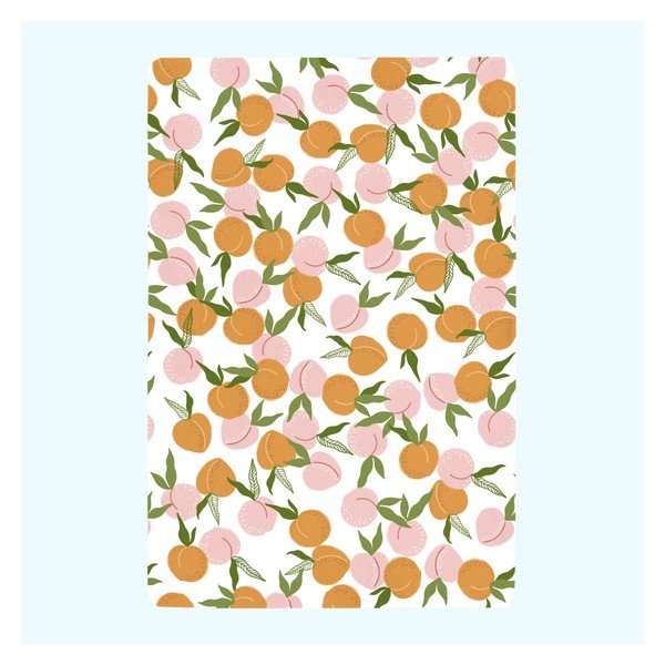 Narančasta/ružičasta plahta s gumom 200x200 cm Peach fruits – Aware-image-3