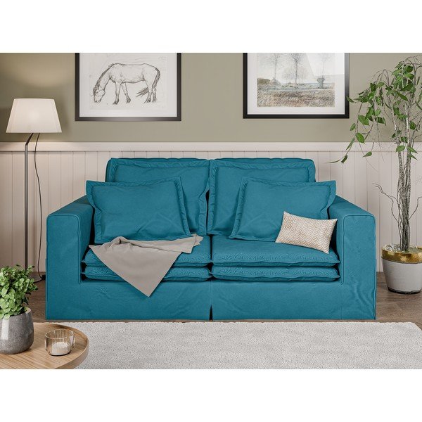 Svijetlo plava sofa 196 cm Nora – Ropez-image-1
