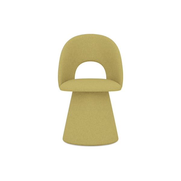 Žuta  podstavljena blagovaonska stolica Kalo – Makamii-image-1