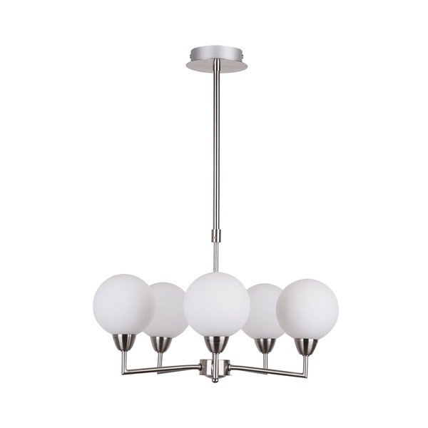 Visilica u srebrnoj boji sa staklenim sjenilom Logos - Candellux Lighting