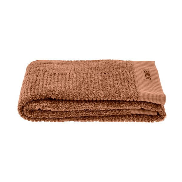 Narančasti/smeđi pamučan ručnik 70x140 cm Terracotta – Zone-image-2