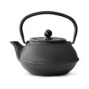 Crni čajnik od lijevanog željeza s cjediljkom za rastresiti čaj Bredemeijer Jang, 800 ml