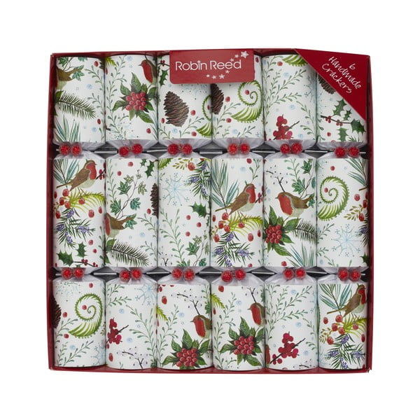 Božićni praskavci u setu 6 kom Festive Foliage – Robin Reed