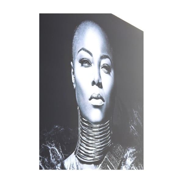 Glazirana crno-bijela slika Kare Design Lady Knight, 150 x 100 cm-image-2