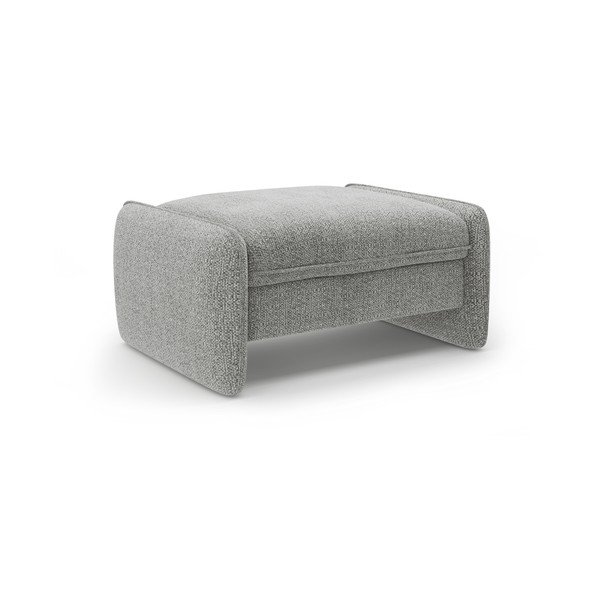 Svijetlo sivi tabure od šenila Georgia – Micadoni 