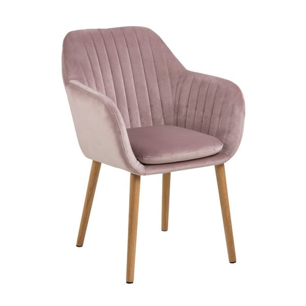 Ružičasta stolica za blagovaonicu Actona Emilia Vic