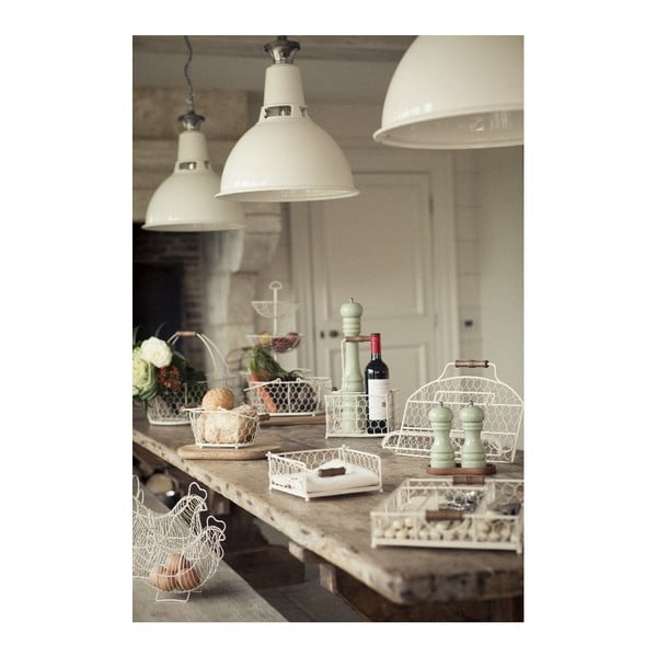 Bijela limena košarica T&G Woodware Provansa, 29 x 21 cm-image-1
