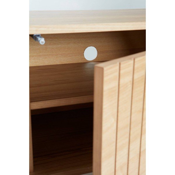 TV komoda u dekoru jasena u prirodnoj boji 120x38x40 cm Sandviken – Jotex-image-1