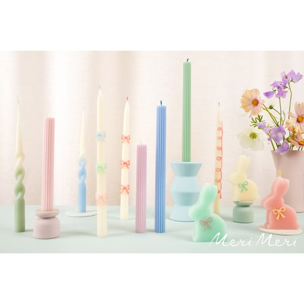 Svijeće u setu 3 kom vrijeme gorenja 2 h s uskršnjim motivom Bunny – Meri Meri-image-1