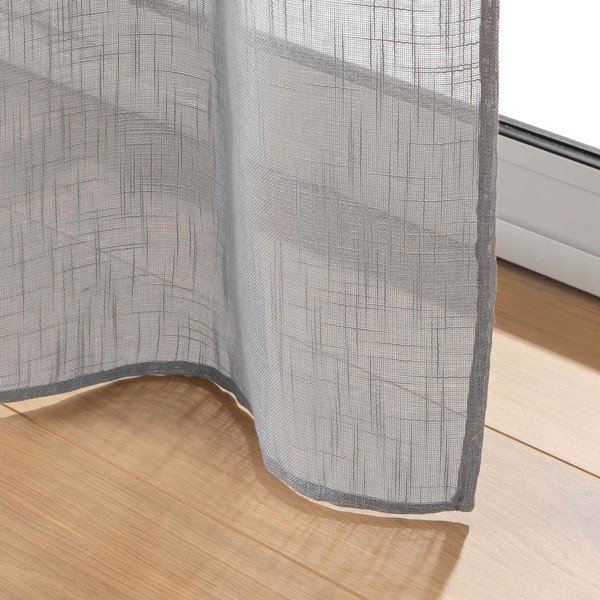 Siva prozirna zavjesa 140x280 cm Haltona – douceur d'intérieur-image-3