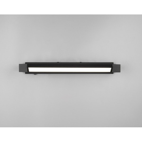 Mat crna LED zidna lampa Fabrizio – Trio-image-2