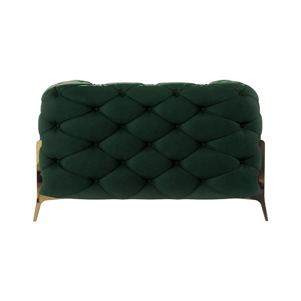 Tamno zelena baršunasti fotelja Chelsea Bis – Ropez-image-3