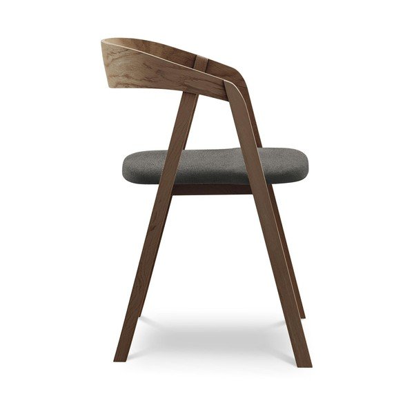 Siva blagovaonska stolica od masivnog drveta Erika – Makamii-image-2