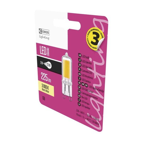 LED žarulja EMOS Classic JC A++ Warm White, 2W G9-image-1