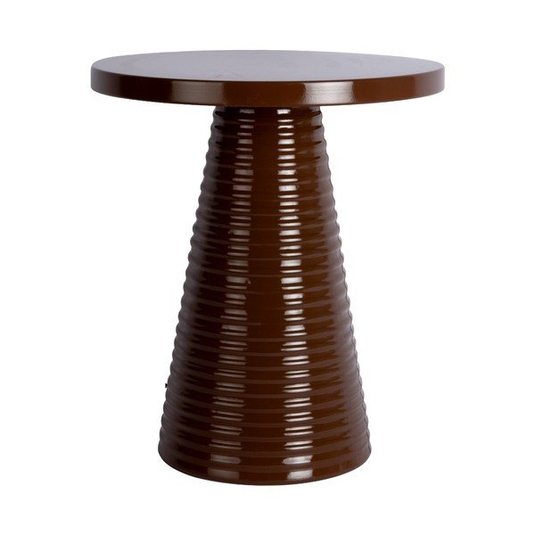 Metalni okrugao pomoćni stol ø 40 cm Catania Ribbed – Leitmotiv