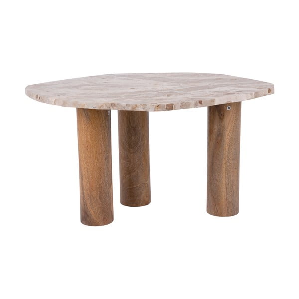 Pomoćni stol s pločom stola u mramornom dekoru 50x75 cm Organic   – Leitmotiv