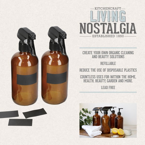 Boce za sredstva za čišćenje u setu 2 kom Living Nostalgia – Kitchen Craft-image-1