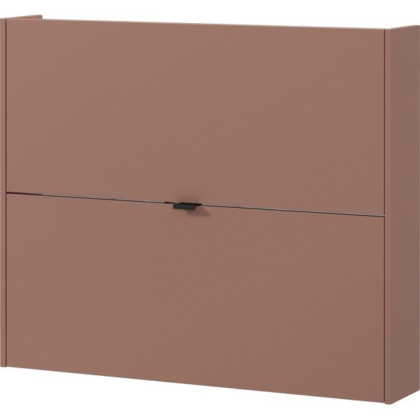 Smeđi preklopni/viseći ormarić za cipele u dekoru hrasta 100x83x18 cm Ameca – Germania
