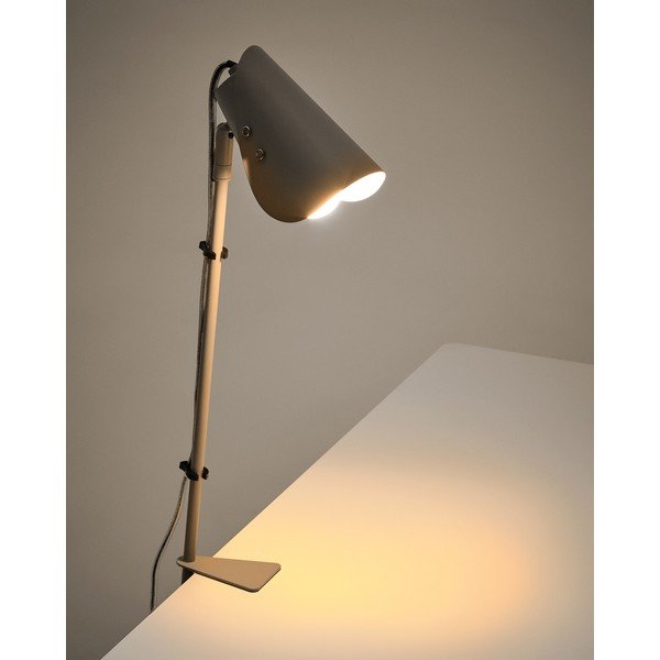 Svijetlo siva metalna stolna lampa s hvataljkom (visina 51 cm) Jula – Kave Home-image-2