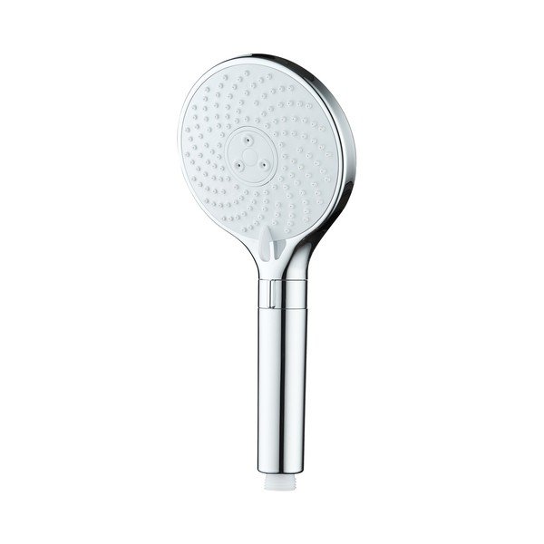 Plastična ručka za tuš u sjajno srebrnoj boji ø 12 cm Water Saving – Wenko-image-3