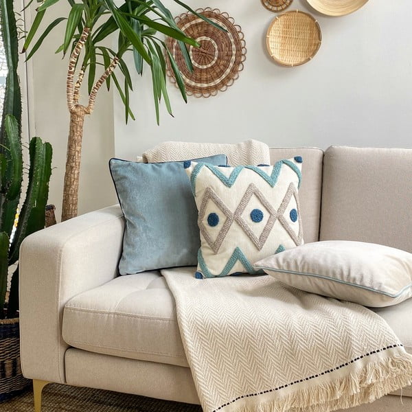 Jastučnica a primjesom lana Joynodes Bethany, 43 x 43 cm-image-2