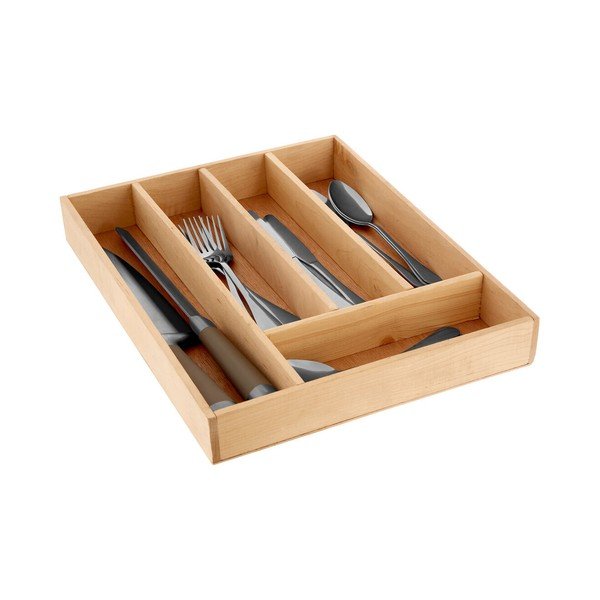Drveni organizator pribora u prirodnoj boji 30 x 38 cm – Premier Housewares