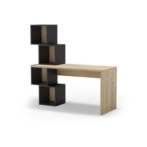 Radni stol u dekoru hrasta 60x154 cm Cubik – Marckeric-image-3